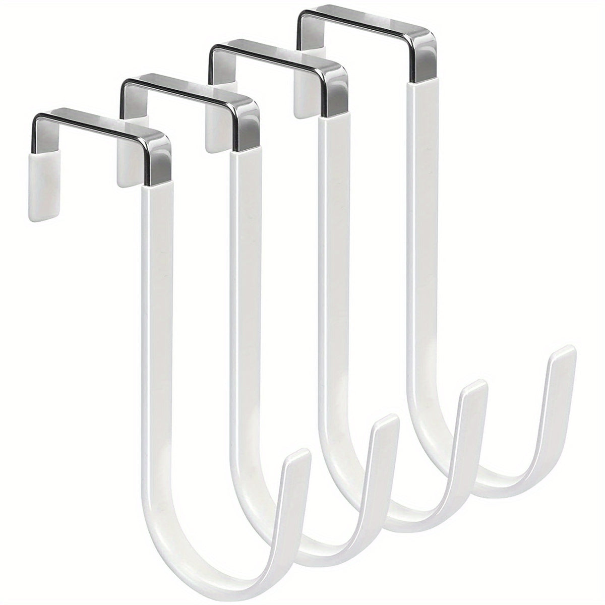 Over The Door Hook 4 Pack Single Hooks Hanger Metal