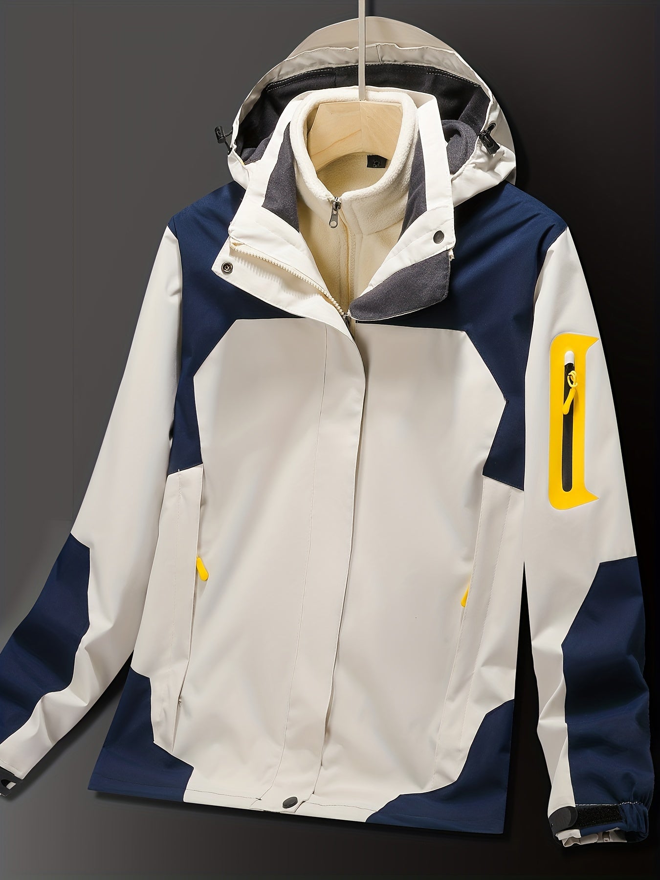Women's Outdoor Set Plus Velvet Thick Fleece Windproof and Waterproof