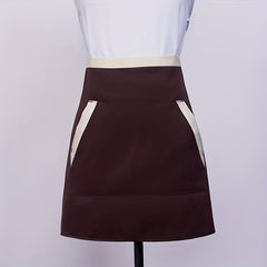 Half Body Apron Solid Printing Hotel Restaurant Small Waist Overalls