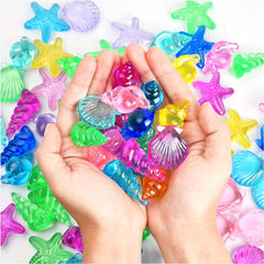 20pcs Colorful Submersible Gems Pool Toys - Underwater Acrylic Gems Collection