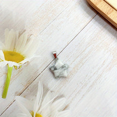 Natural Crystal Star Pendant Healing Gemstone Men