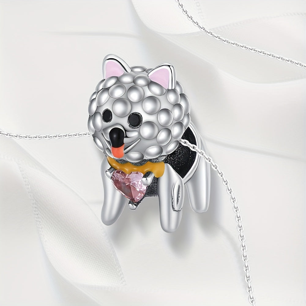 Silvery Robot Zircon Beads for Bracelets & Necklaces
