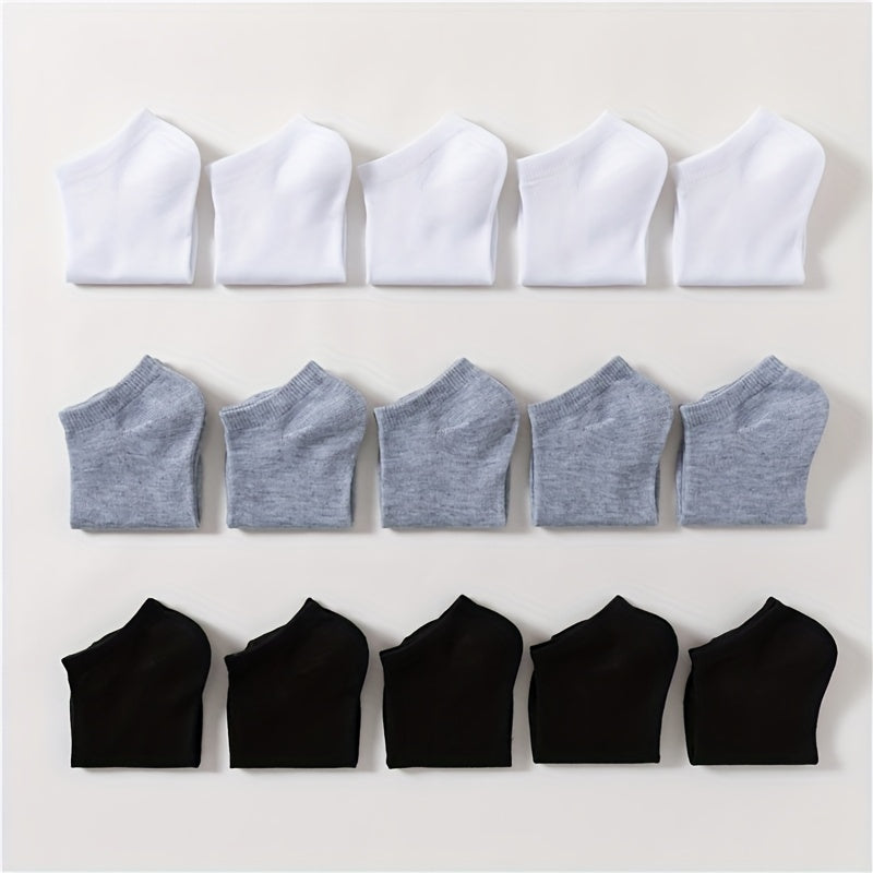 15 Pairs Soft & Lightweight Low Cut Ankle Socks Women's Stockings