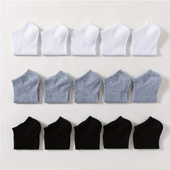 15 Pairs Soft & Lightweight Low Cut Ankle Socks Women's Stockings