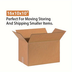 25-pack Medium Corrugated Cardboard Moving Boxes, 40x25x25cm, Moving & Storage