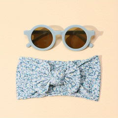 2pcs Fruits Floral Print Headbands & Sunglasses Set for Girls