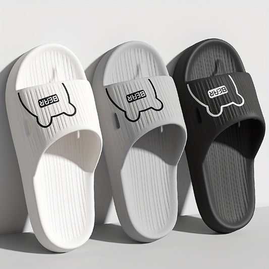 Men's Thick Slip On Slides Assorted Colors Non slip Home Walking Slippers