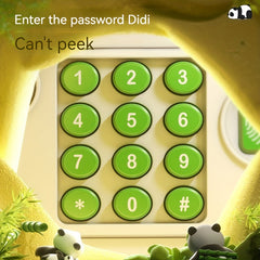 Kids Panda Piggy Bank with Password Safe Fingerprint Unlock