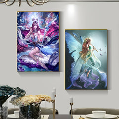 5D Diamond Art Kit Cartoon Fairy Full Diamond Home Decor
