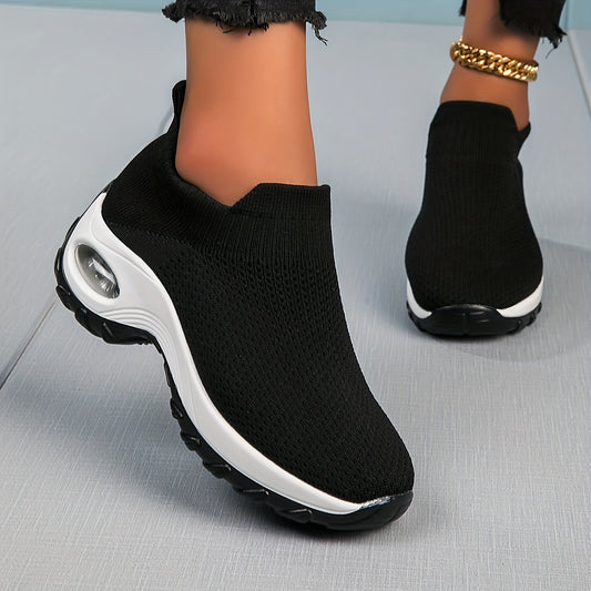 Women's Chunky Sneakers Slip On Air Cushion Shoes Lightweight