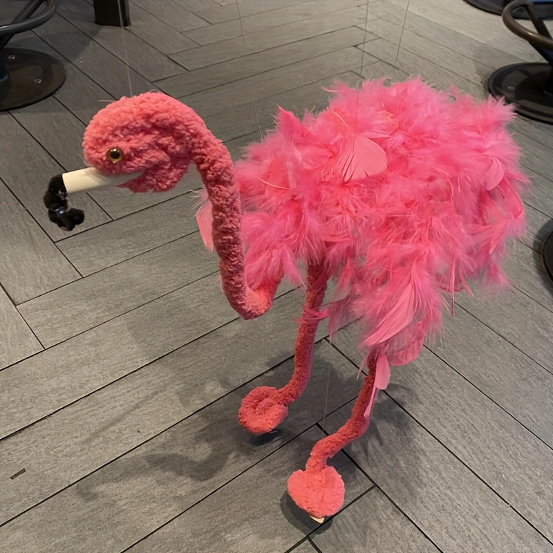 Fast Arrival Flamingo Pull String Doll Creative & Funny Craft Toy