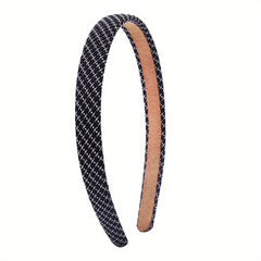 Checkered Pattern Headband Plaid Hair Band