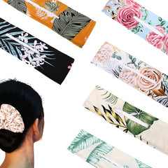 Leopard Print Hair Bun Maker Shaper Twisting Hair Clips