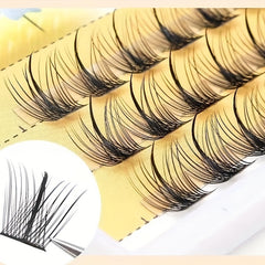 False Eyelashes Grafting Natural Thick Single Cluster Planting