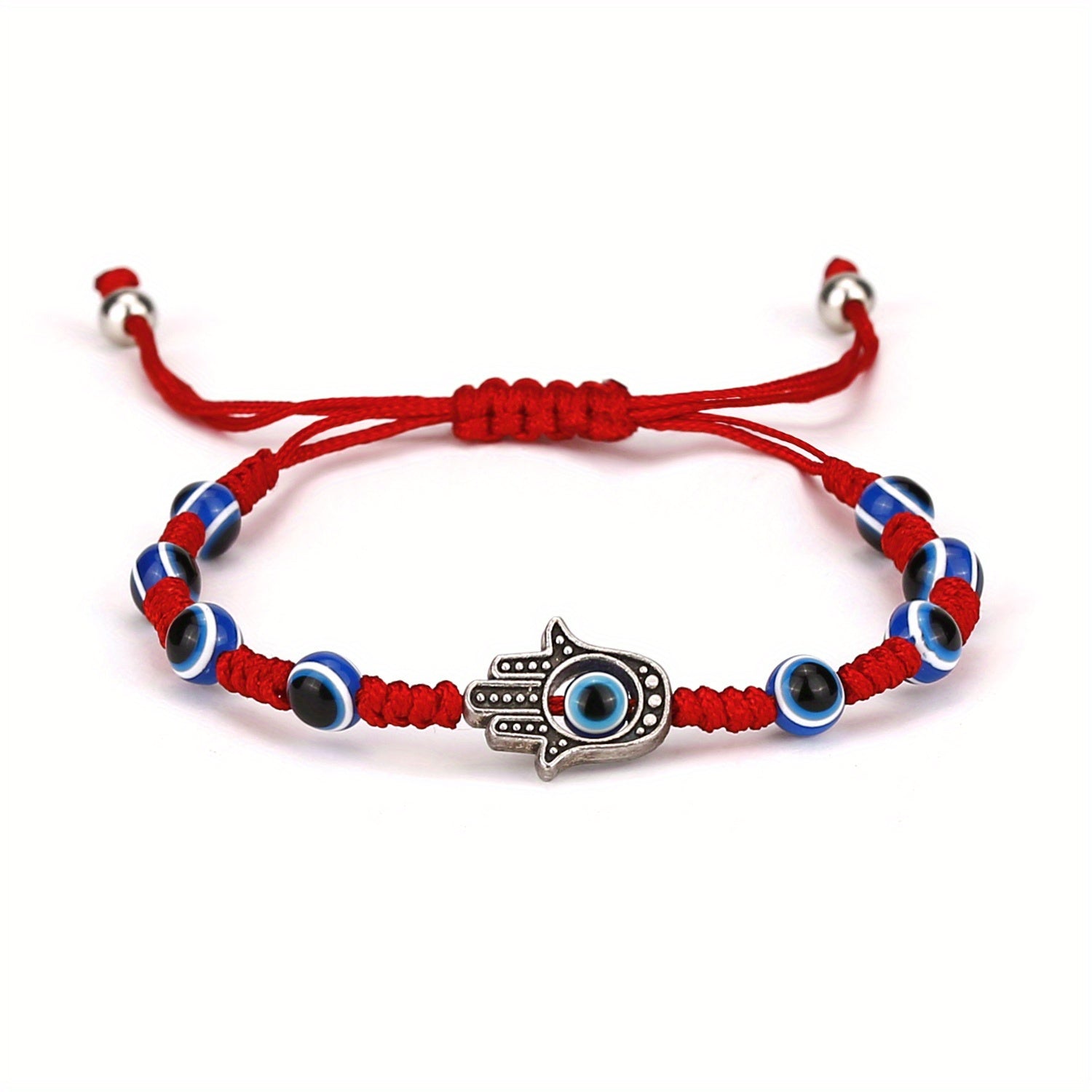 Devil's Eye Theme Braided Anklet Adjustable Ankle Bracelet