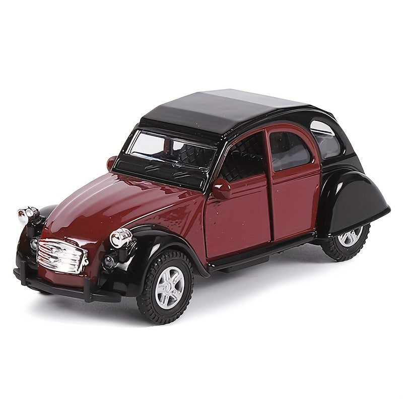 Vintage 1:32 Scale Alloy Toy Car - Pull Back - Green