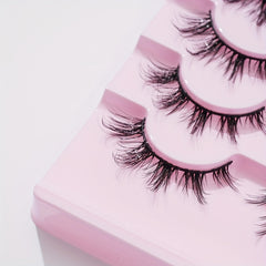 7 Pairs Spiky Manga Lashes Crisscross Natural Anime Lashes 16mm