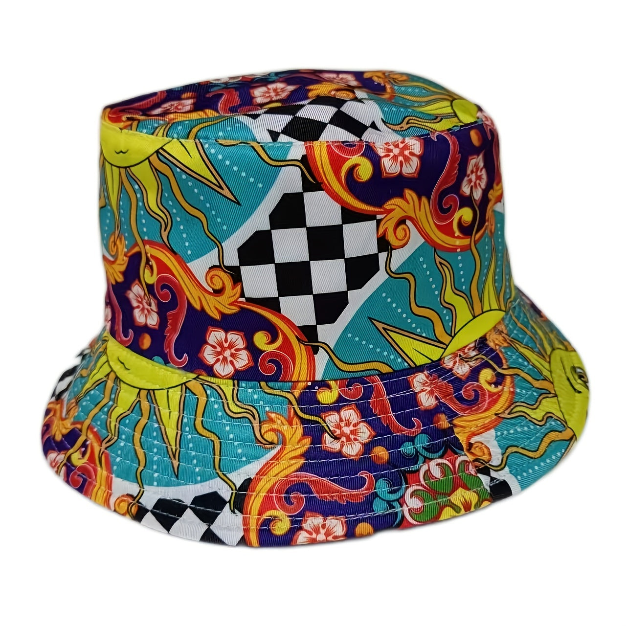 Double Sided Print Bucket Hat All match Sun Protection Hat