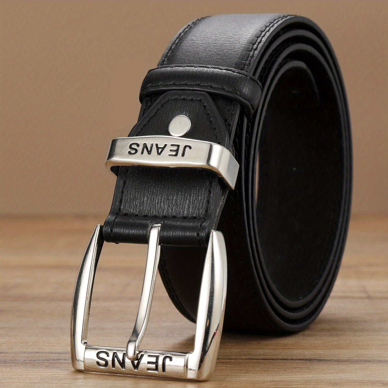 Men's Engraved Leather Belt