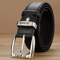 Men's Engraved Leather Belt