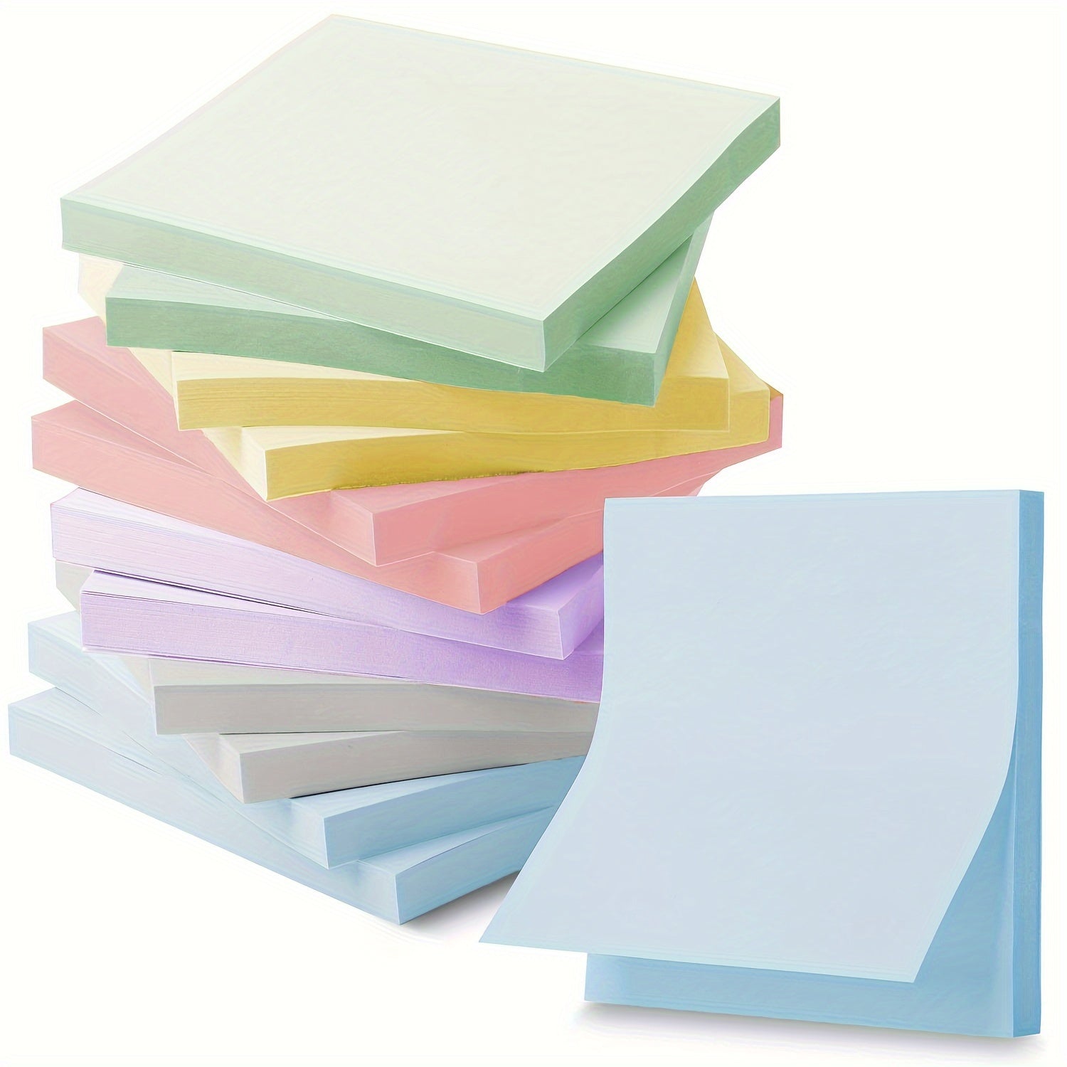 Morandi Colors Sticky Notes 12 Pads 720 Sheets Self Stick Bulk Pads