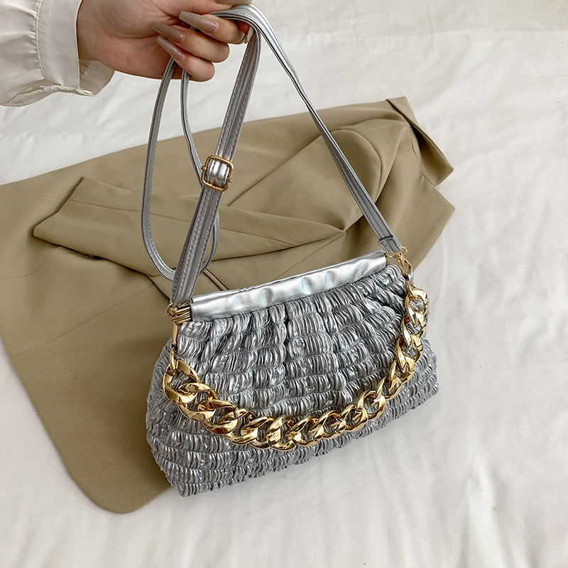 Fashionable Chain Decor Shoulder Bag Crossbody Bag