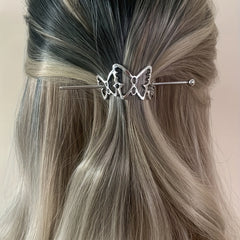 Butterfly Hair Slide Stick Hair Pin Barrette Hair Bun Maker Clip