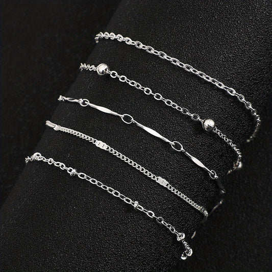 Stackable Anklet Small Copper Beads Foot Jewelry