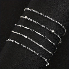 Stackable Anklet Small Copper Beads Foot Jewelry