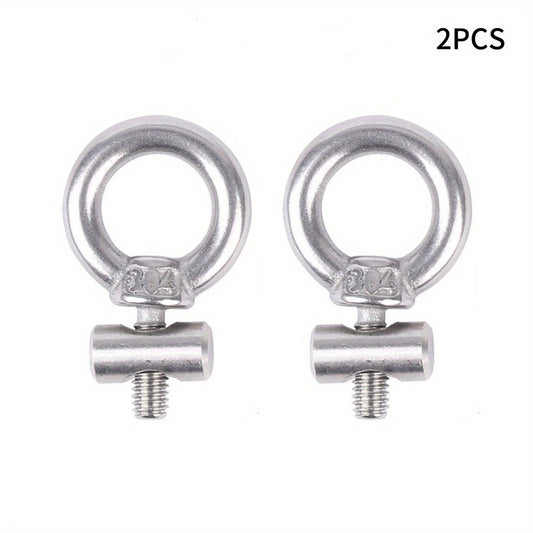 2pcs Stainless Steel Awning Rail Stoppers 6mm Silver