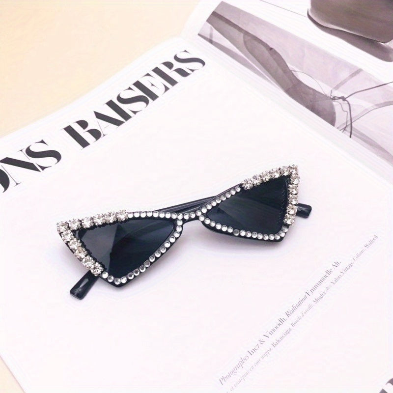 Girl's Triangle Rhinestone Sunglasses UV Protection