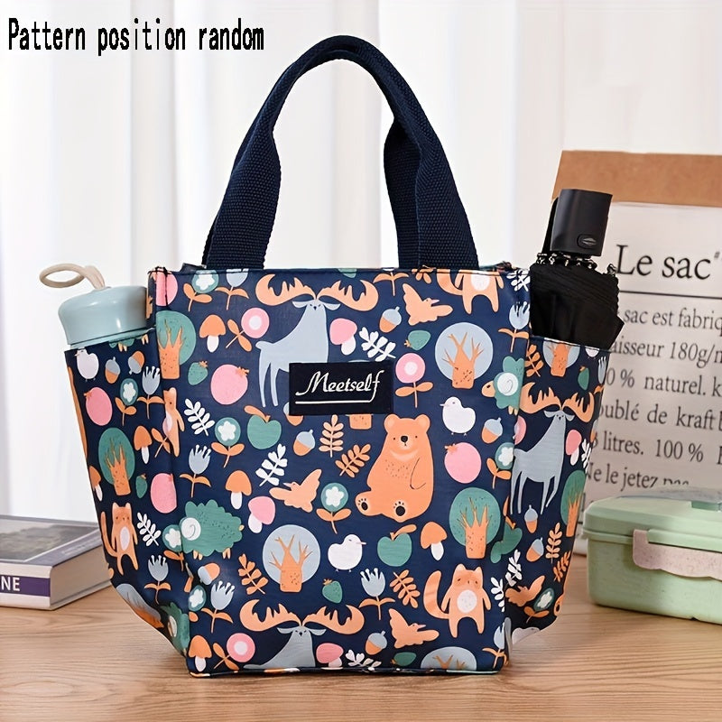 Oxford Cloth Lunch Bag Thermal Insulation Hand Bag