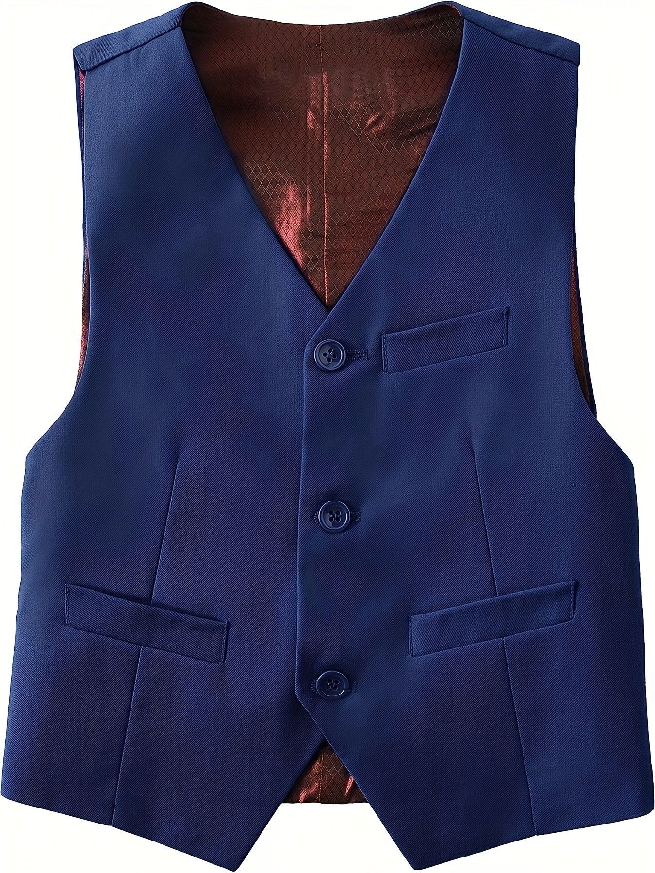 2pcs Boys Formal Outfits Pants&Vest Set For Competition Wedding Dress