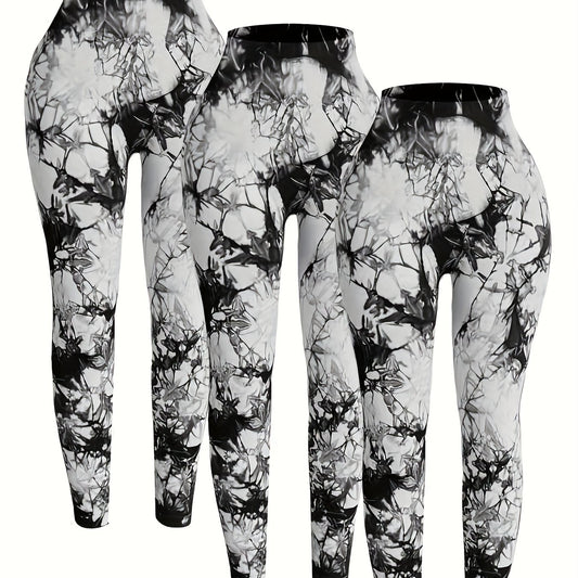 Tie Dye High Waist Yoga Leggings for Women