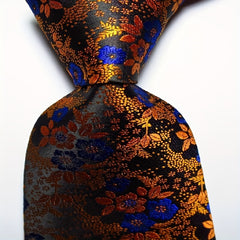 Flower Tie Men's Necktie Set Jacquard Woven Men's Tie Necktie