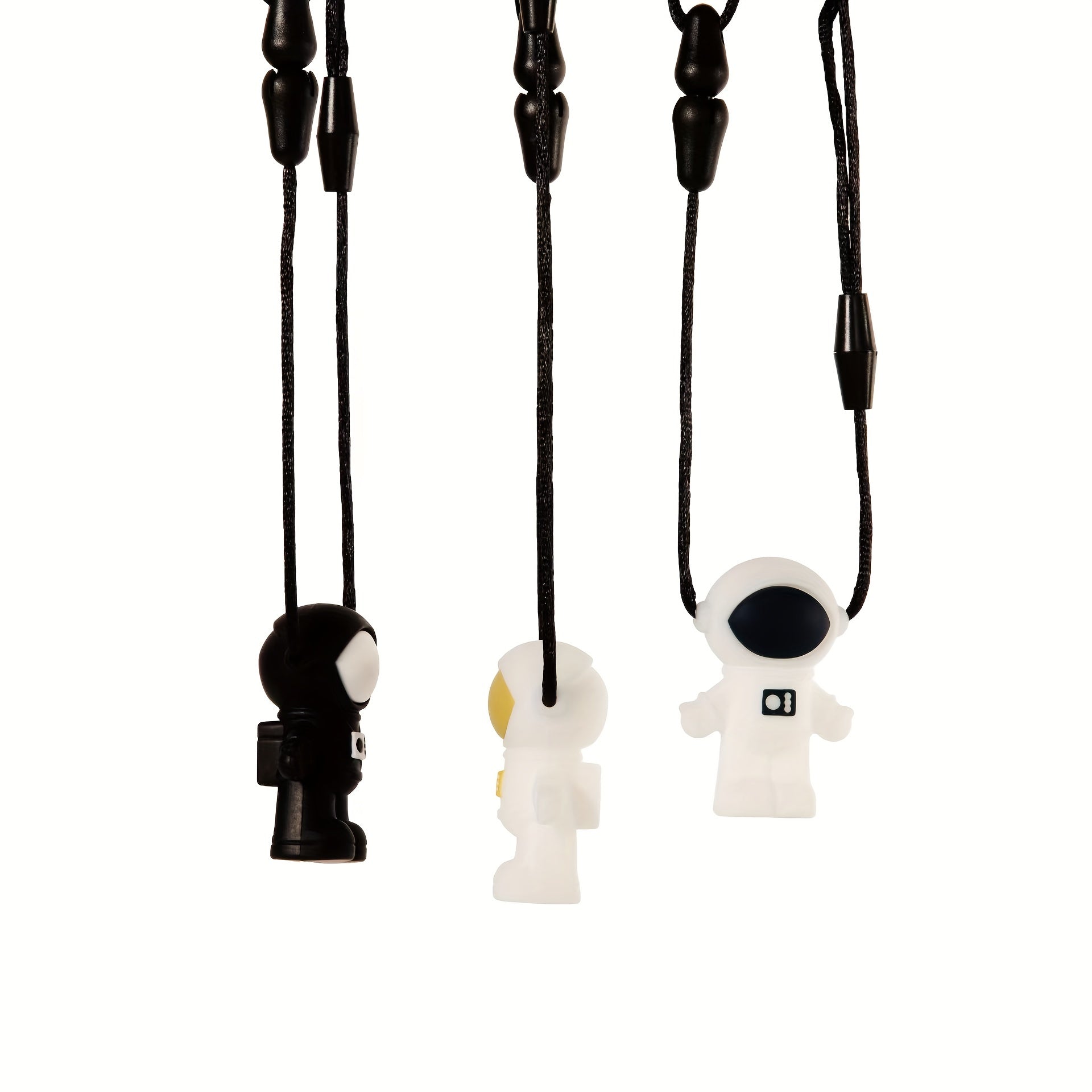 Planet Spaceman Silicone Chewing Pendant Baby Teething Sensory Necklace
