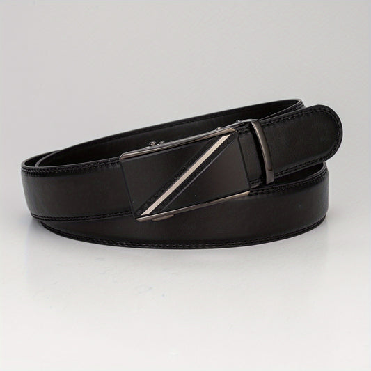 Men's Leather Belt Automatic Buckle Casual Versatile Belt
