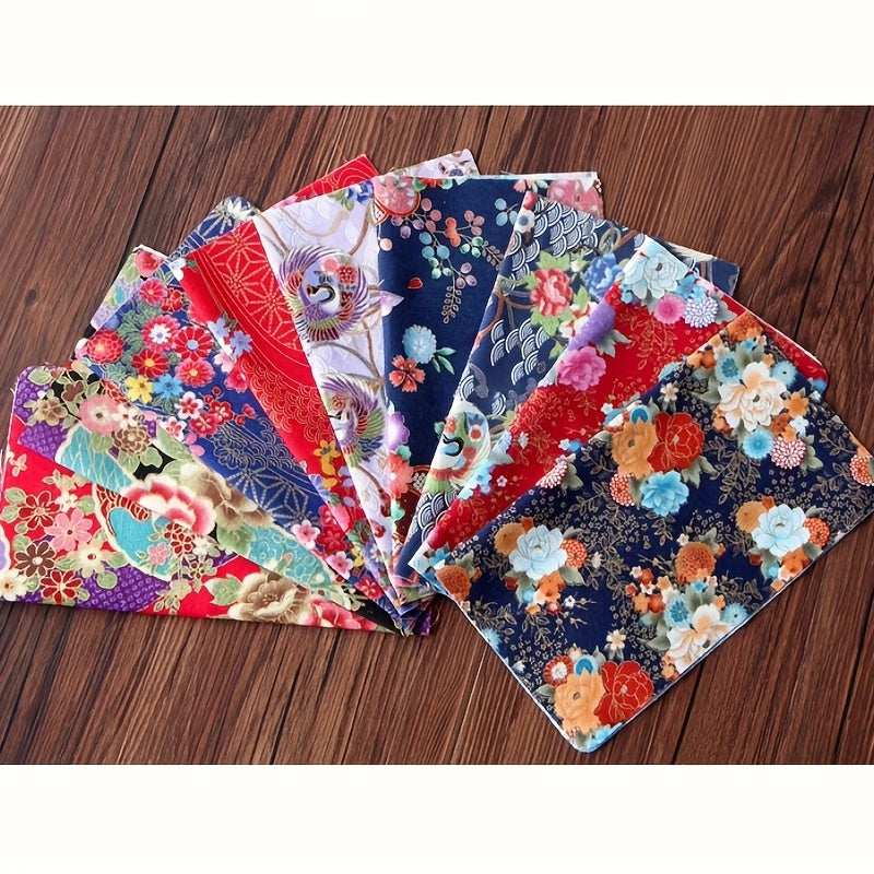 28pcs Japanese Bronzing Cotton Fabric Bundle for Patchwork Sewing Dolls Bags Clo
