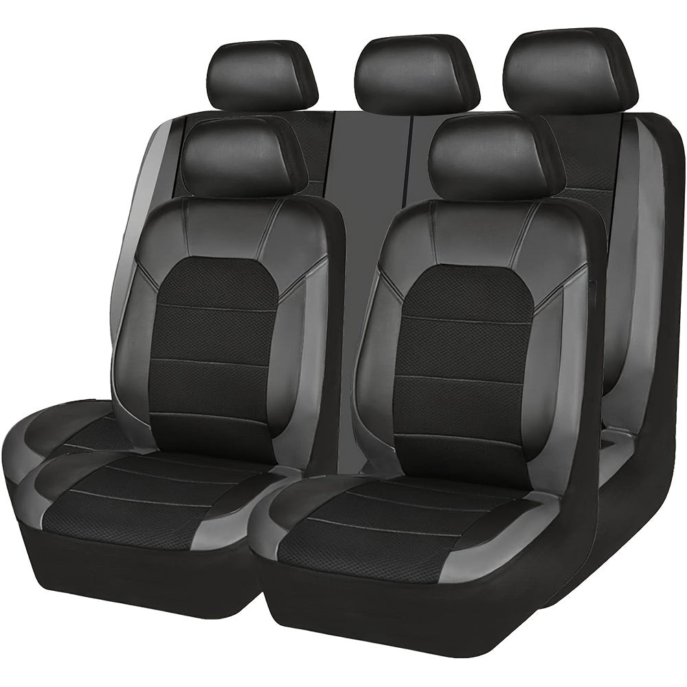 PVC Leather Quilted Stitching Car Seat Cover