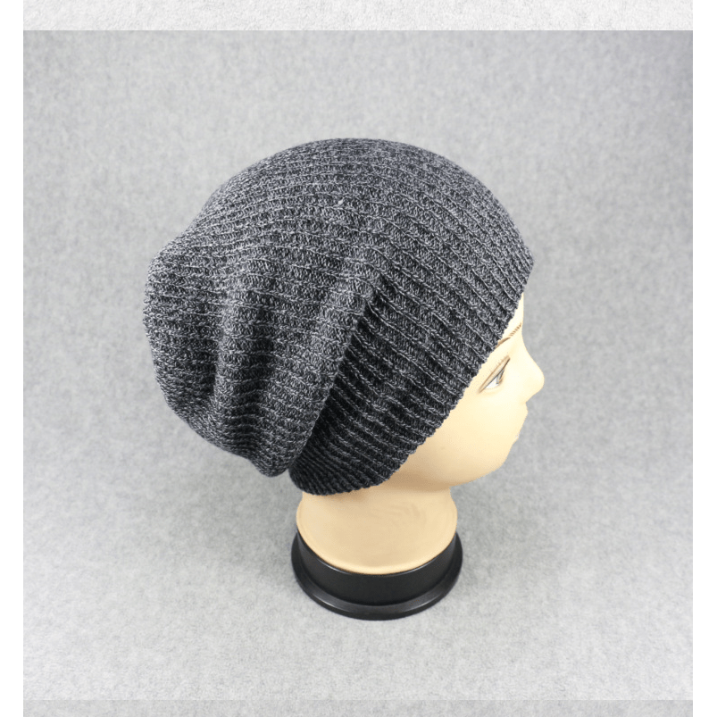 Striped Pullover Hat Men's Women's Warm Woolen Hat Knitted Hat