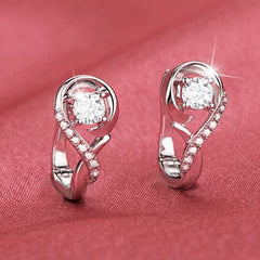 925 Silver Zircon Earrings For Women Wedding Jewelry