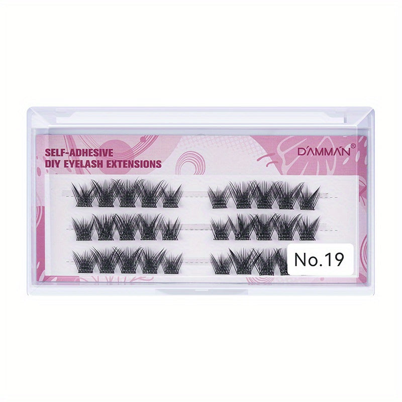 Self Adhesive Individual Cluster Eyelashes DIY Extension Grafting