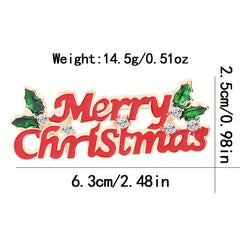 Christmas Brooch Decorative Badge Holiday Gift Clothing Bag Accessories For Men
