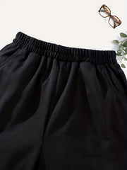 Girls' Casual Heart Graphic Shorts with Pockets