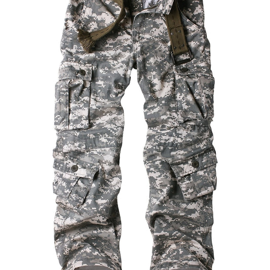 Men's Camo Cargo Pants with Pockets