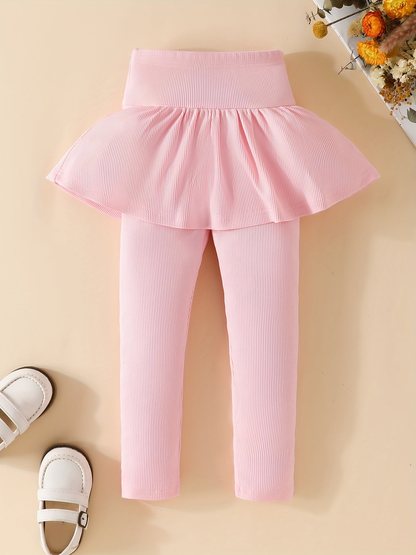 Girls' Ruffle Skort Leggings for Fall/Spring