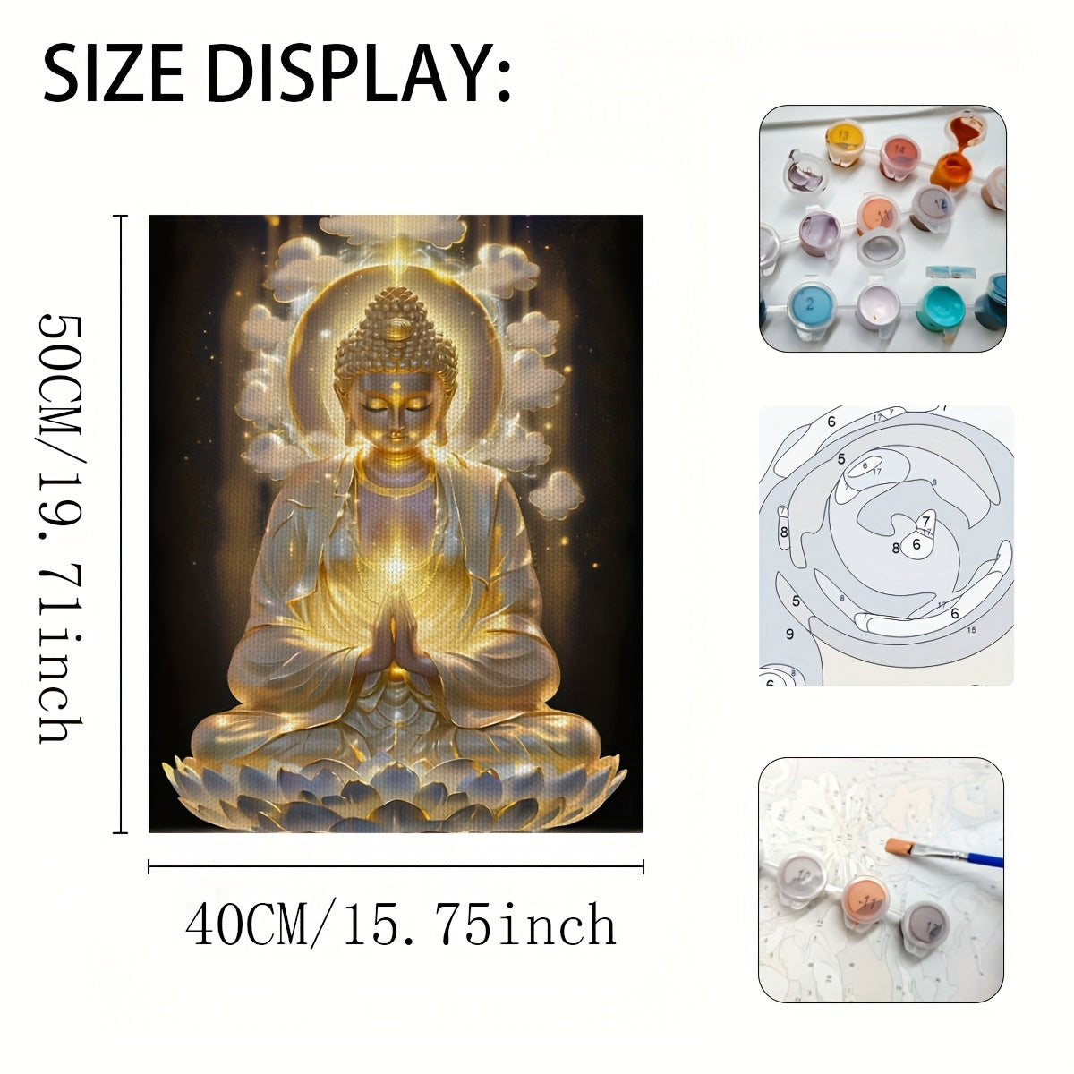 DIY Painting Kit Lao Tzu Buddha for Novices