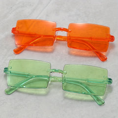 Personalized Small Square Frame Sunglasses for Men and Women