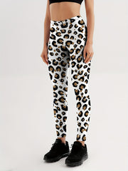 Leopard Print Lip Lifting Yoga Leggings Activewear