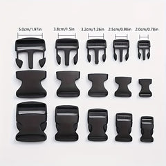 4pcs Plastic School Bag Buckle Backpack Strap Adjustment Buckle